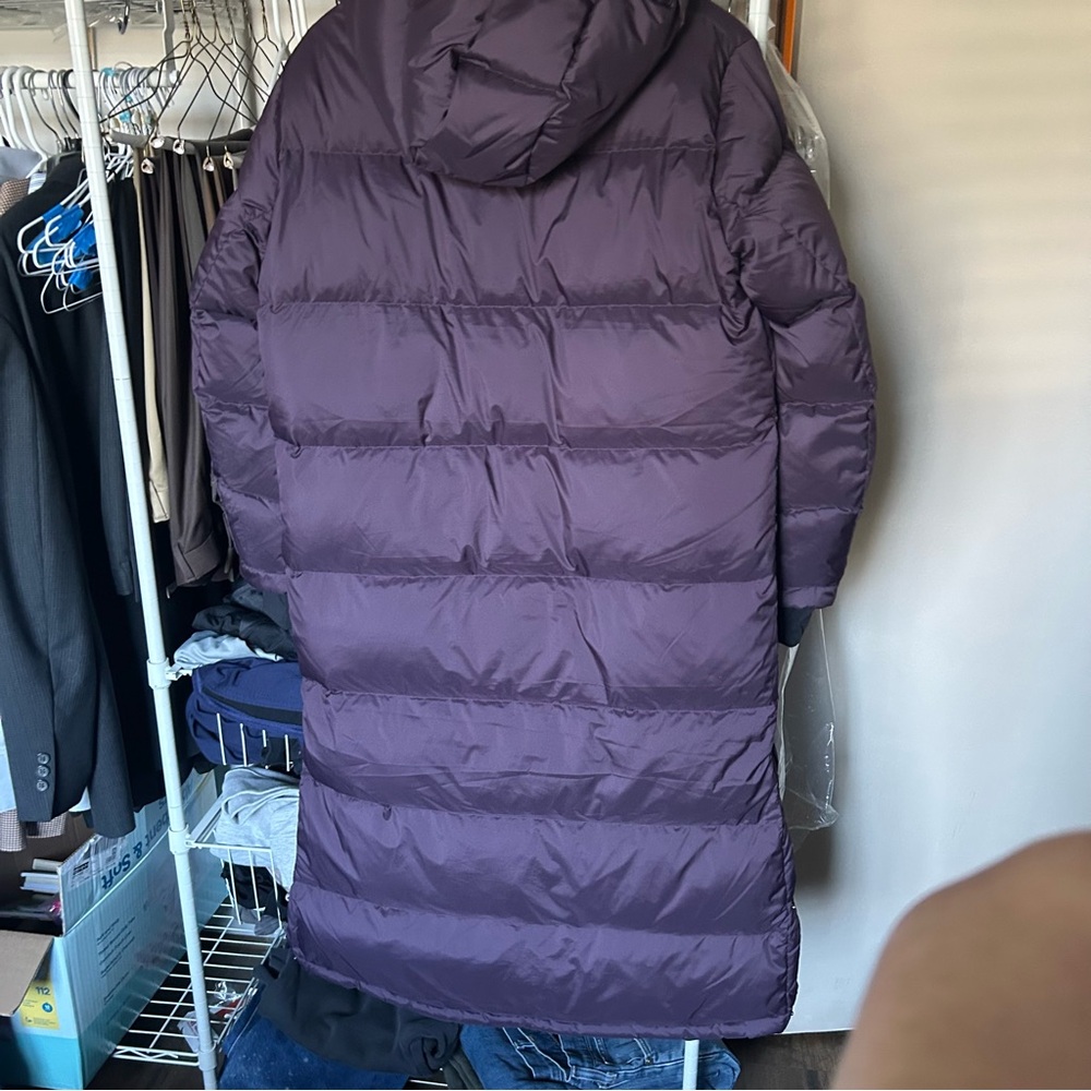 NWT Quince Resposible Down Long Puffer Coat - Deep Medium - Picture 6 of 8